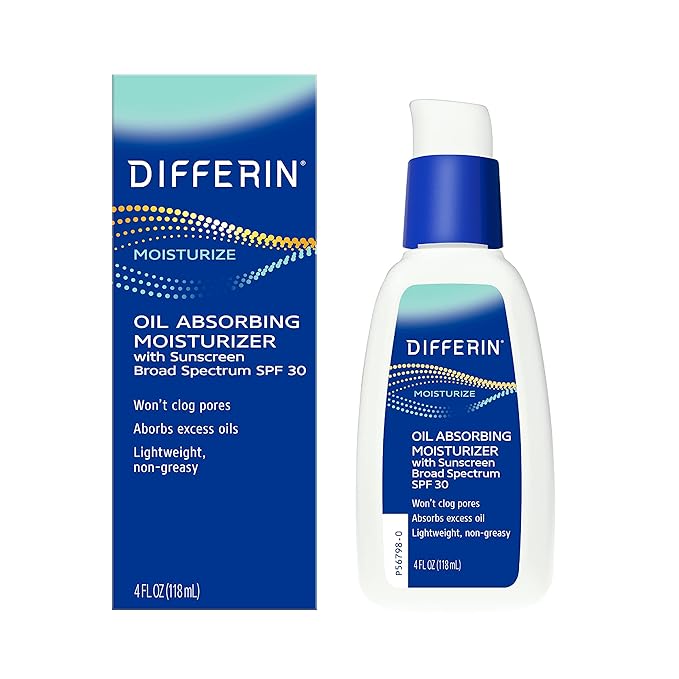 Step 4: Differin Oil Absorbing Moisturizer with SPF 30