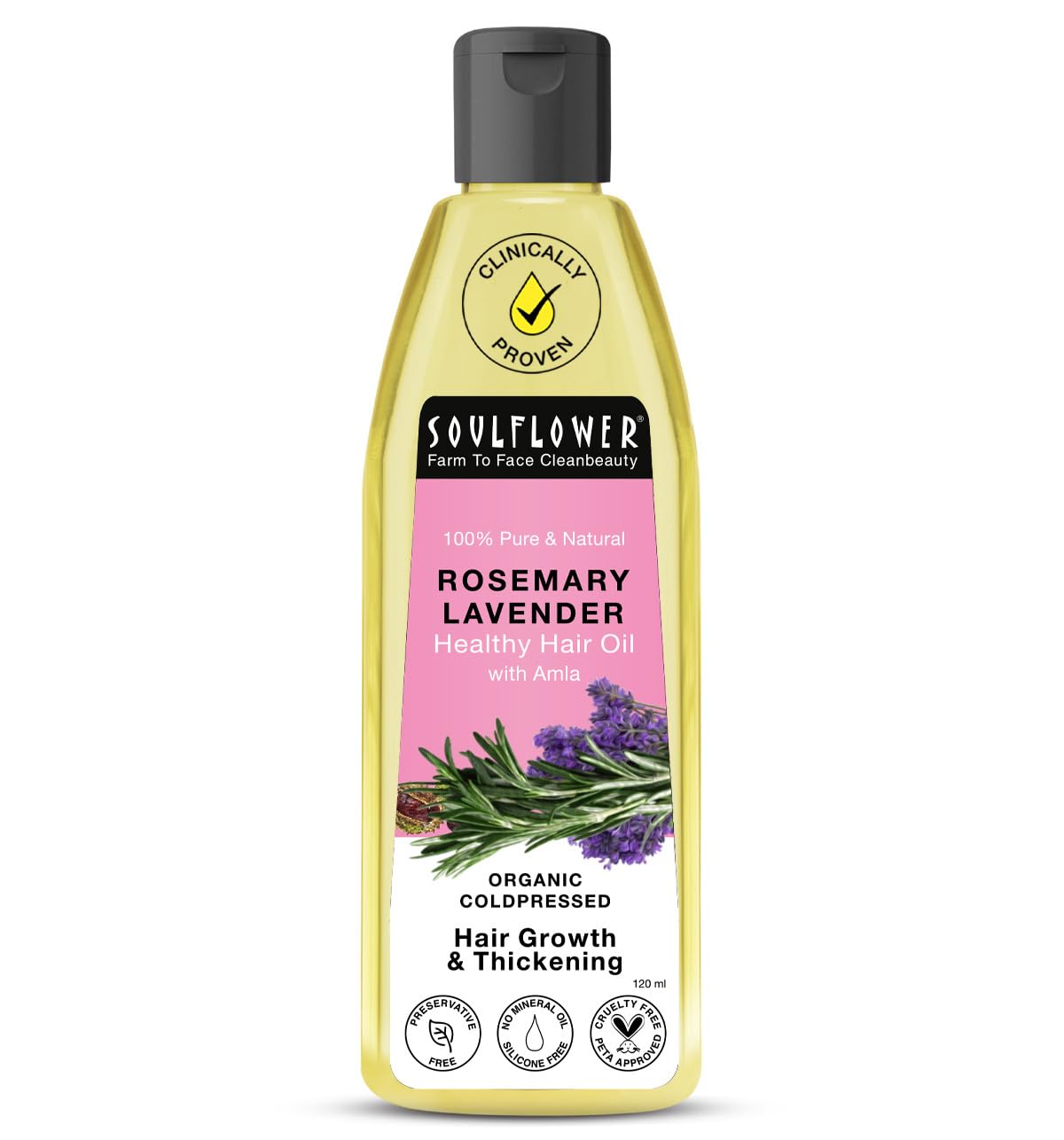Soulflower Rosemary Lavender Hair Oil