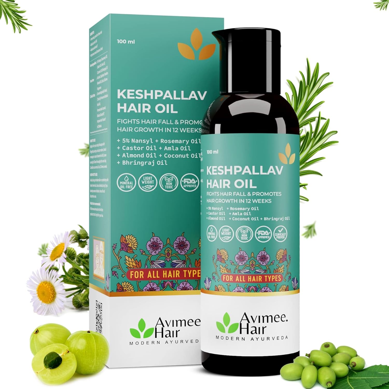 Avimee Herbal Keshpallav Hair Oil