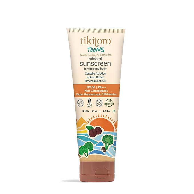 Tikitoro Teens Mineral Sunscreen with SPF 30