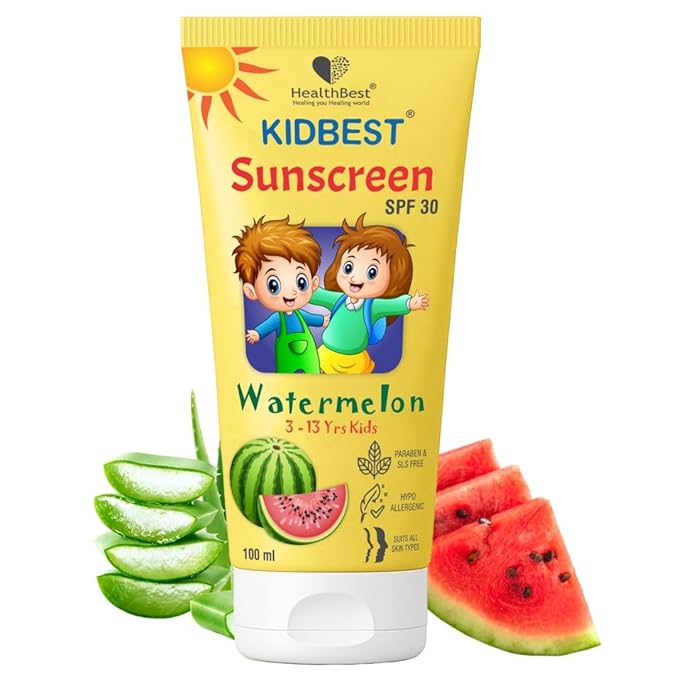 Healthbest Kids Watermelon Cooling Sunscreen SPF 30