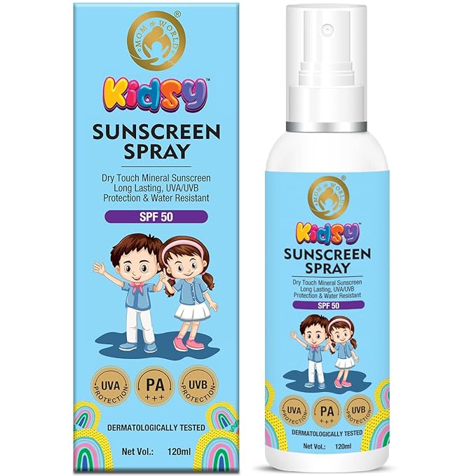 Mom & World Mineral Based Kids Sunscreen Spray SPF 50