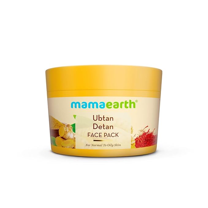 Ubtan Detan Face Pack with Turmeric & Saffron for Normal to Oily Skin (Ubtan Face Mask)