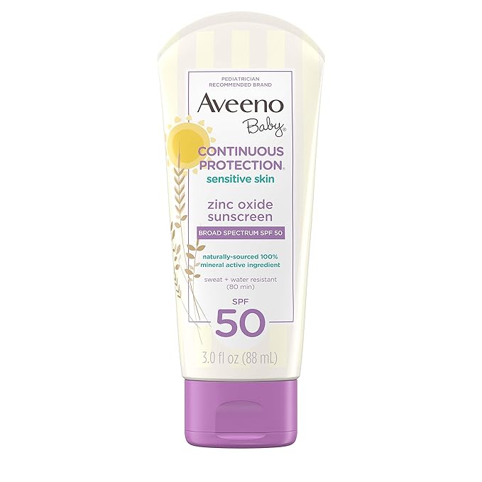 Aveeno Baby Continuous Protection Sensitive Skin Sunscreen SPF 50