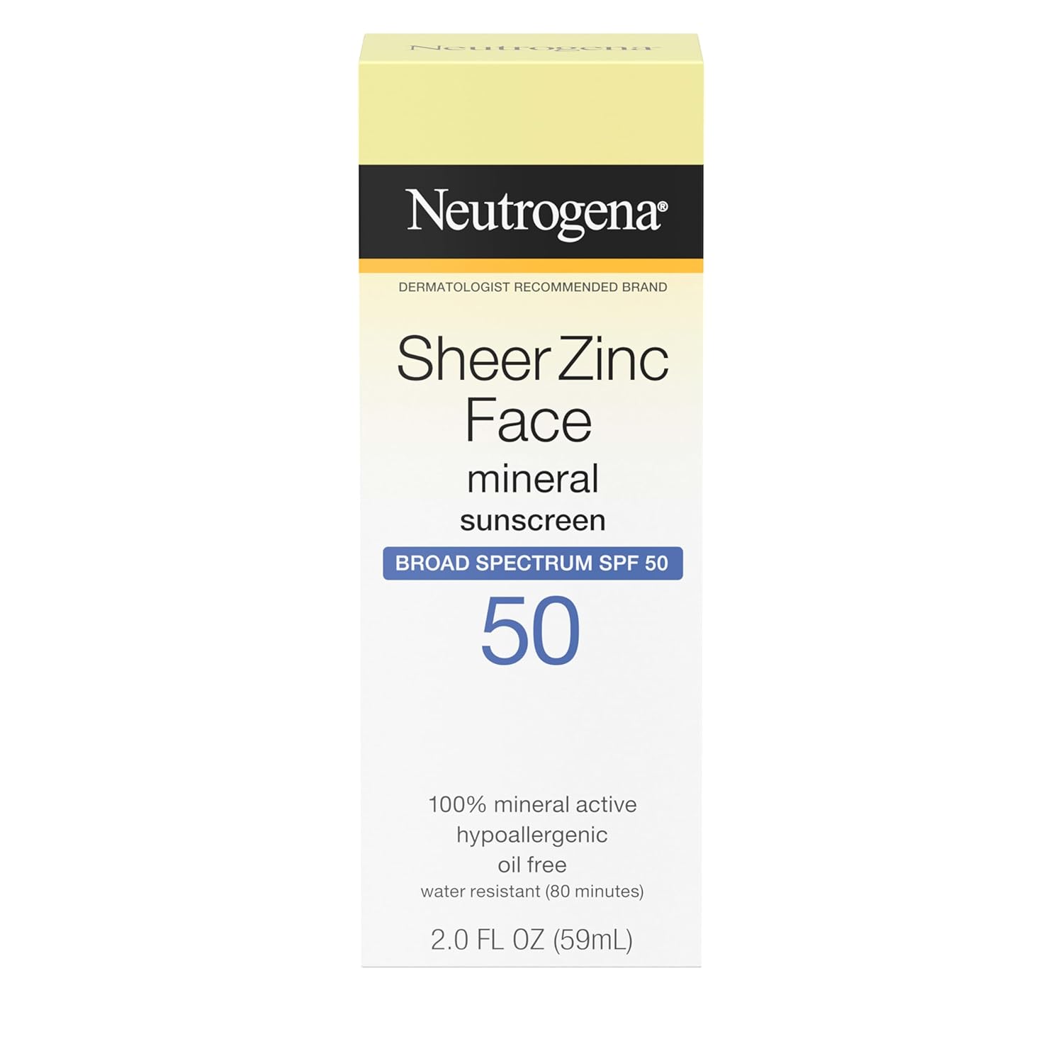 Neutrogena Sheer Zinc Face Dry-Touch Sunscreen SPF 50 (59ml)