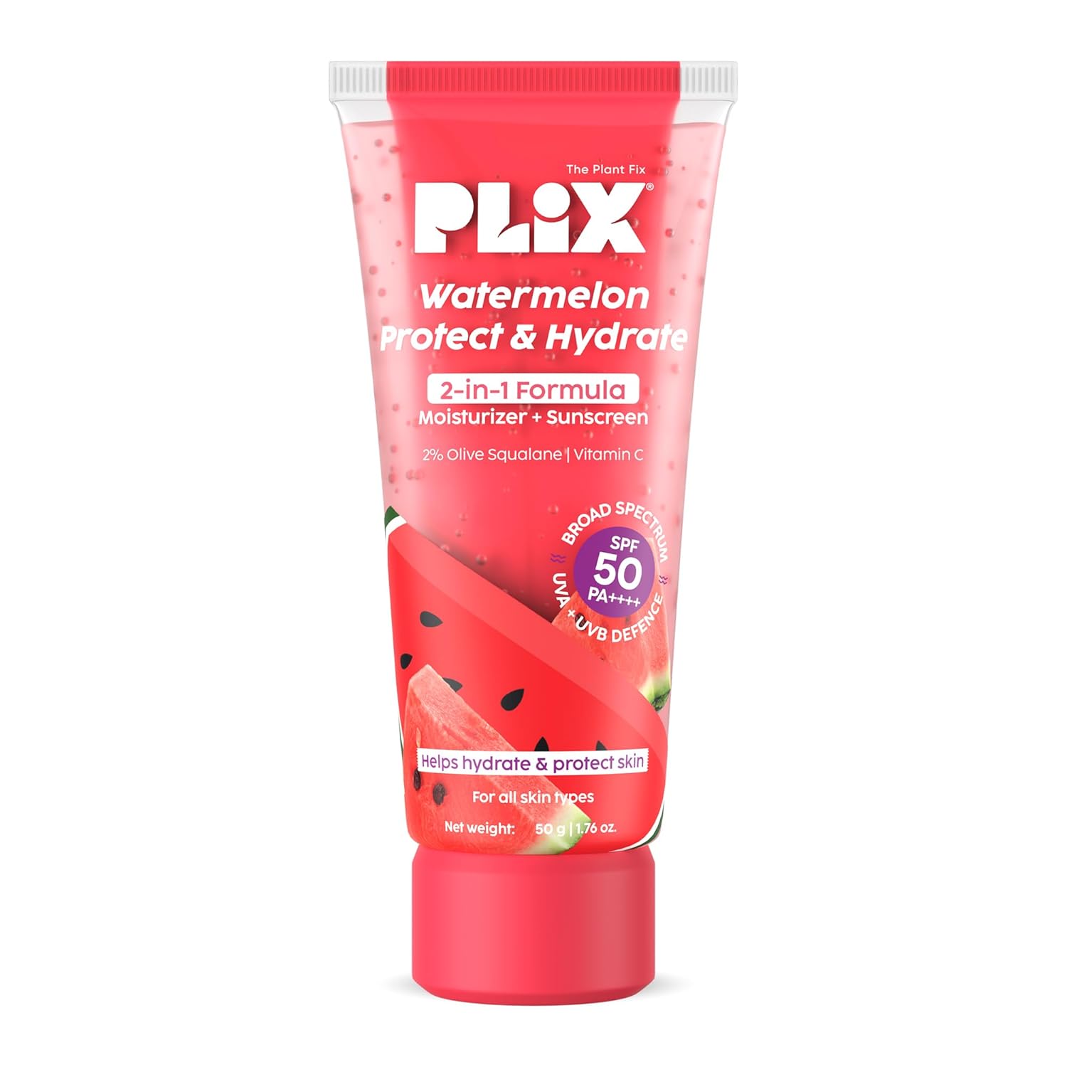 Plix Watermelon Dual Sunscreen 2 in 1 Formula Gel + Sunscreen