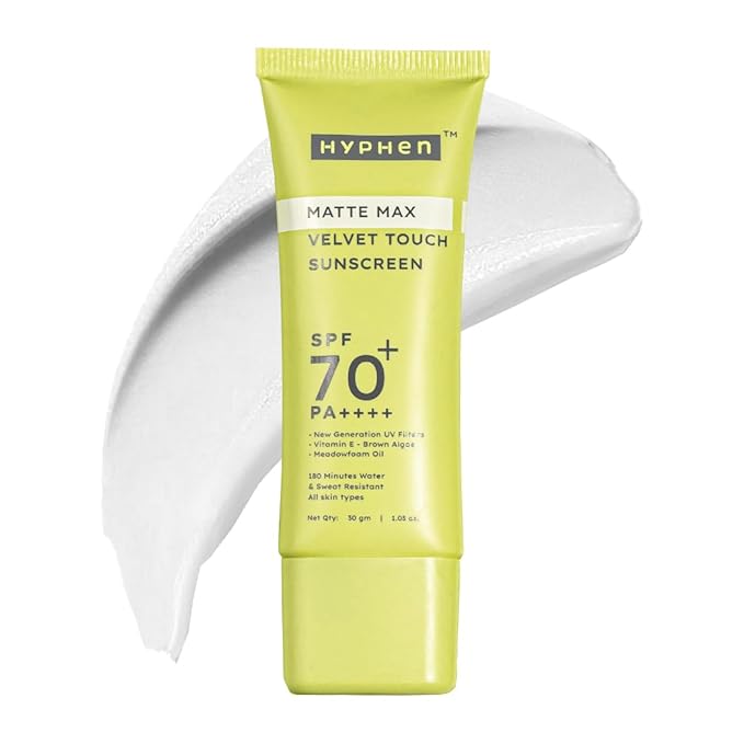 Hyphen Matte Max Velvet Touch Sunscreen SPF 70+