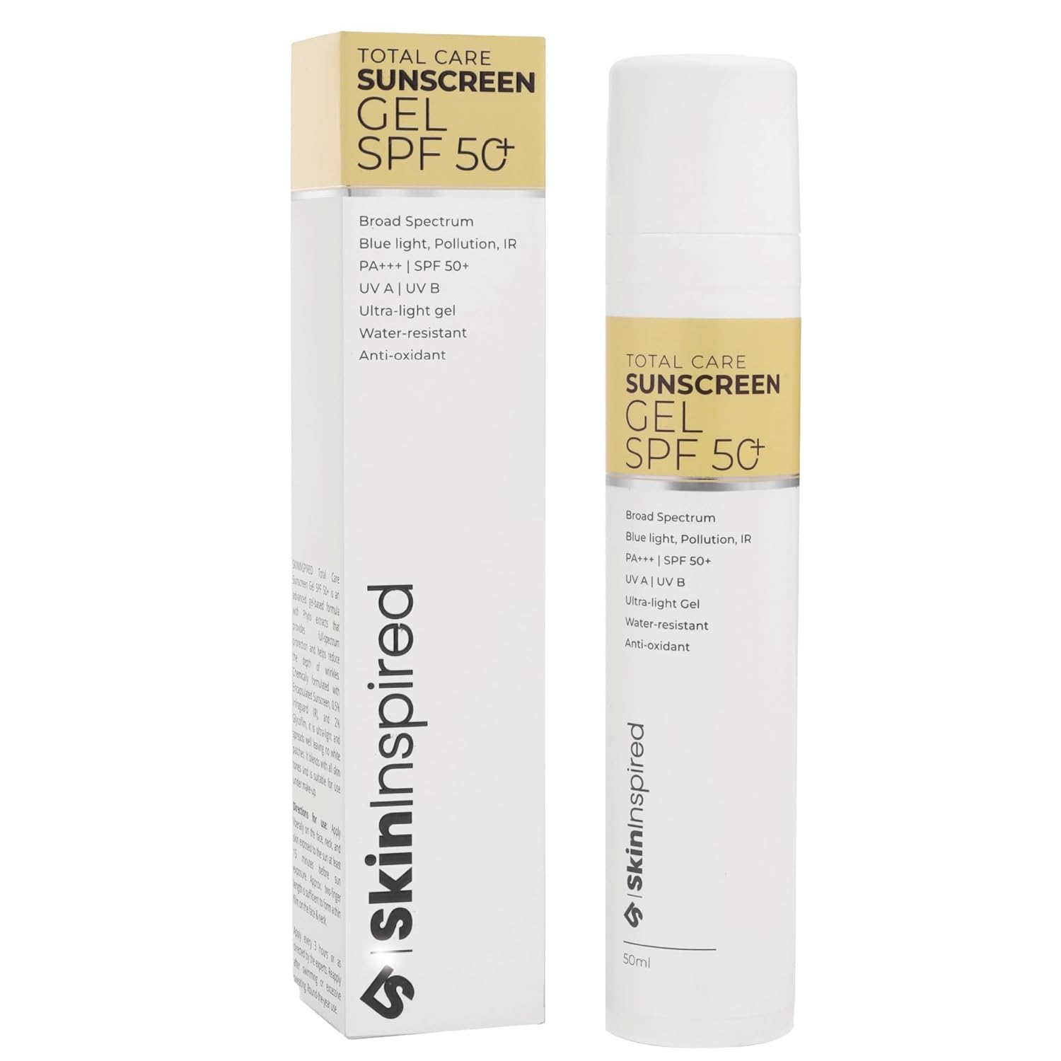 SkinInspired Total Care Gel Based Sunscreen SPF 50 PA+++ (50ml)