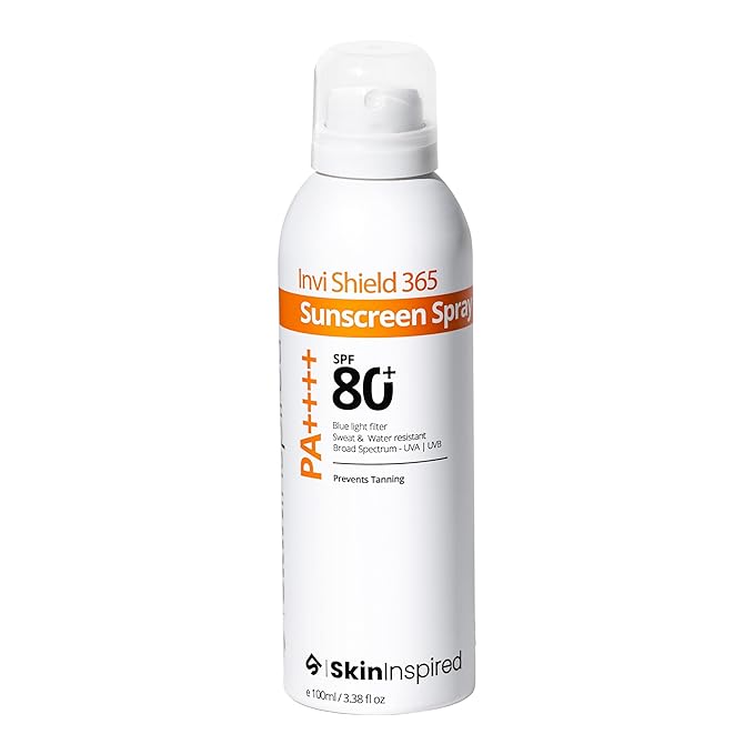 SkinInspired Invi Shield 365 Body Sunscreen Spray SPF 80+ PA++++ (120ml)