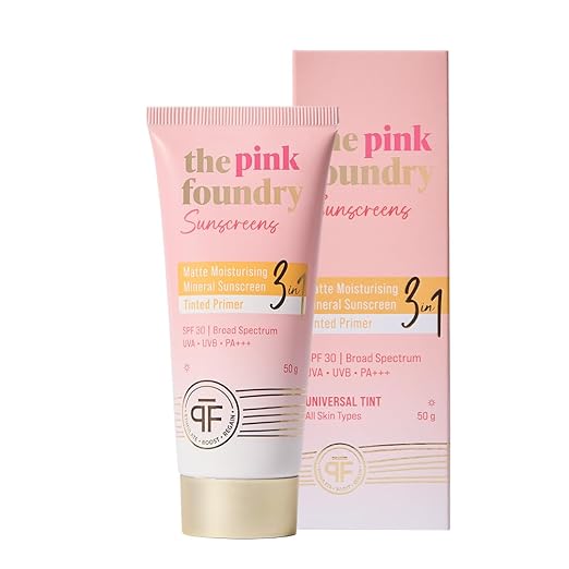 The Pink Foundry Matte Moisturising Mineral Tinted Sunscreen