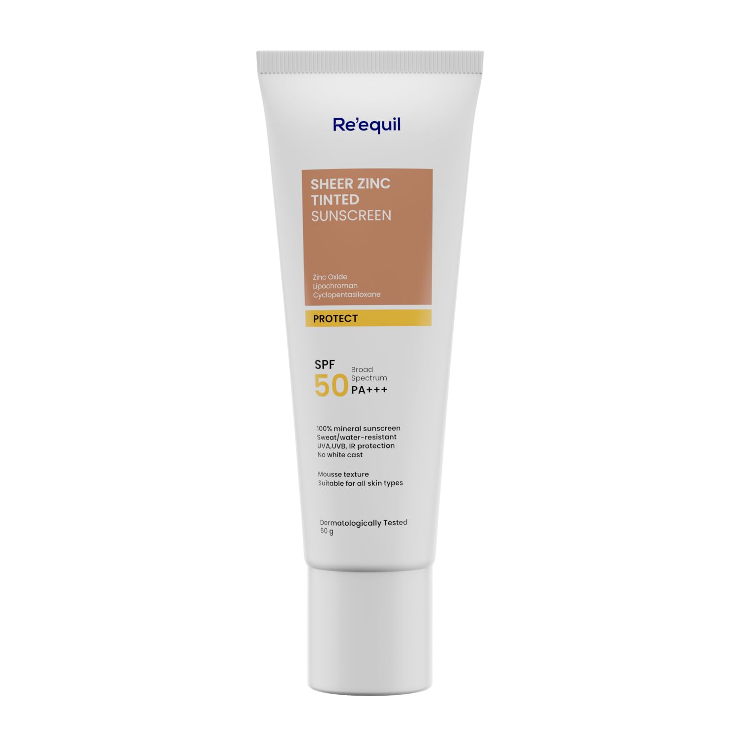 Re' Equil Sheer Zinc Tinted Sunscreen Mineral-Based Sunscreen