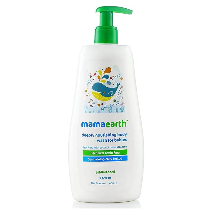 Mamaearth Deeply Nourishing Body Wash For Babies (200ml)