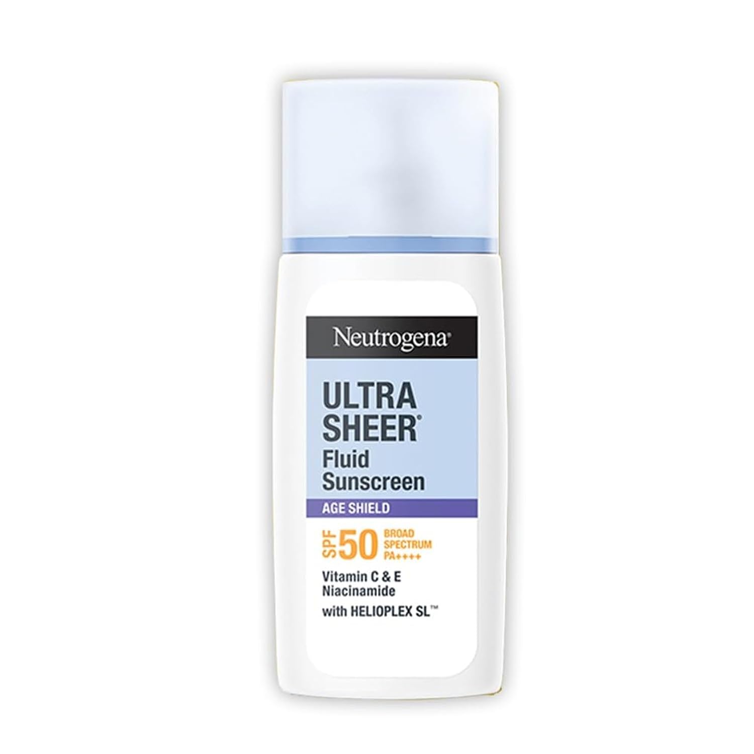 Neutrogena Ultra Sheer Age Shield Fluid Face Sunscreen SPF 50+ PA++++