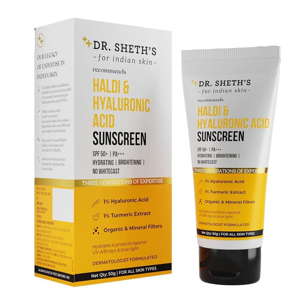 Dr. Sheth's Haldi & Hyaluronic Acid Sunscreen