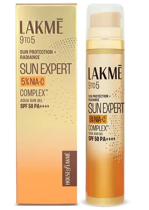 Lakme 5% Niacinamide & Vitamin C Water-Light Sunscreen Gel SPF 50 PA++++