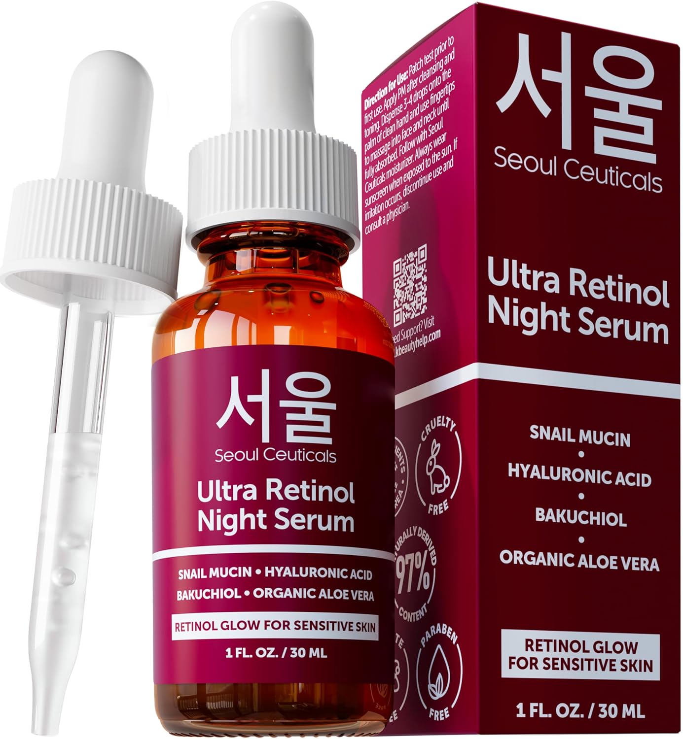 SeoulCeuticals 1% Korean Retinol Night Serum