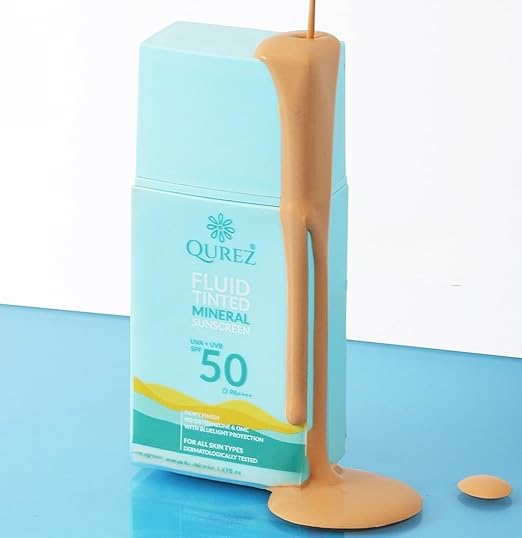 Qurez Fluid Tinted Mineral Sunscreen SPF 50 PA++++