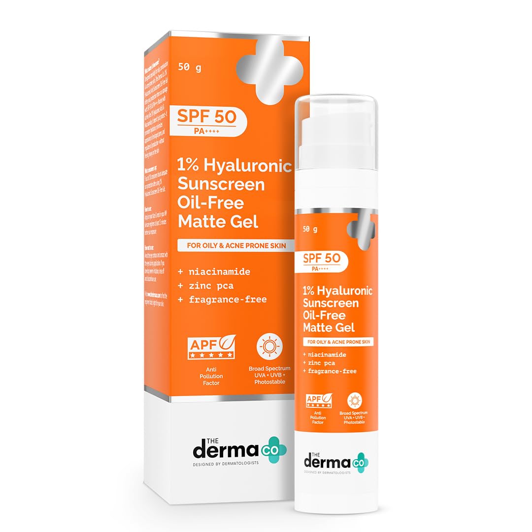 The Derma Co 1% Hyaluronic Sunscreen Oil-Free Matte Gel