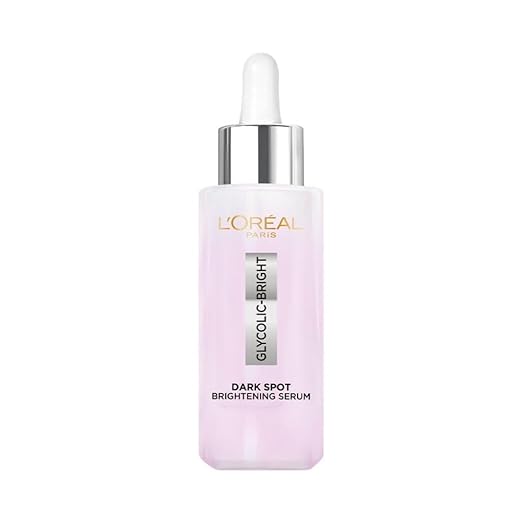 L'Oreal Paris Glycolic Bright 8% Face Serum for Brightening Dark Spots