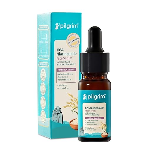 Pilgrim 10% Niacinamide Face Serum with Kojic Acid & Korean Rice Water