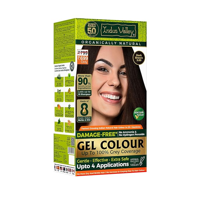 INDUS VALLEY Damage Free Natural Gel Hair Colour