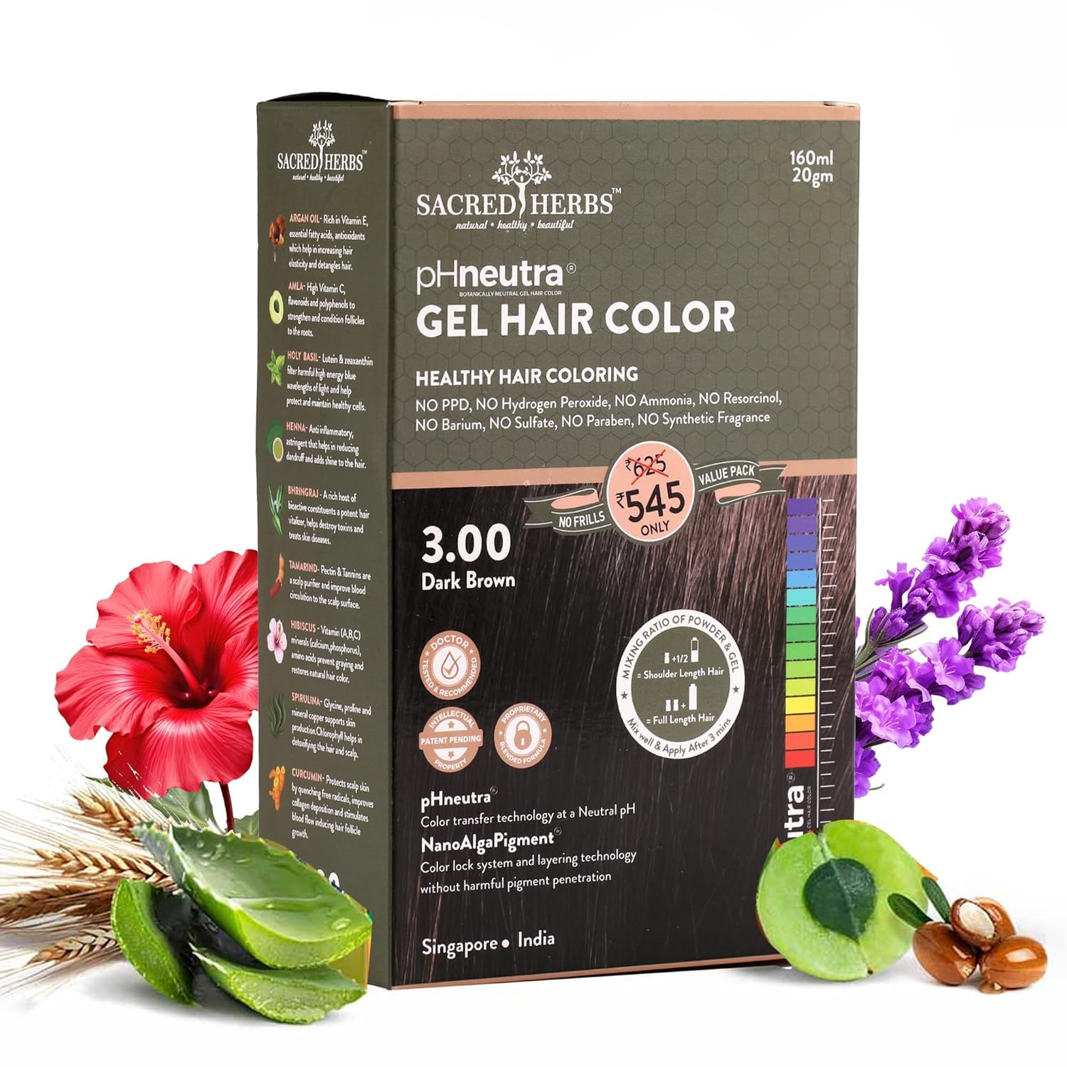 SACRED HERBS Ammonia & PPD Free Natural Organic Gel Hair Color
