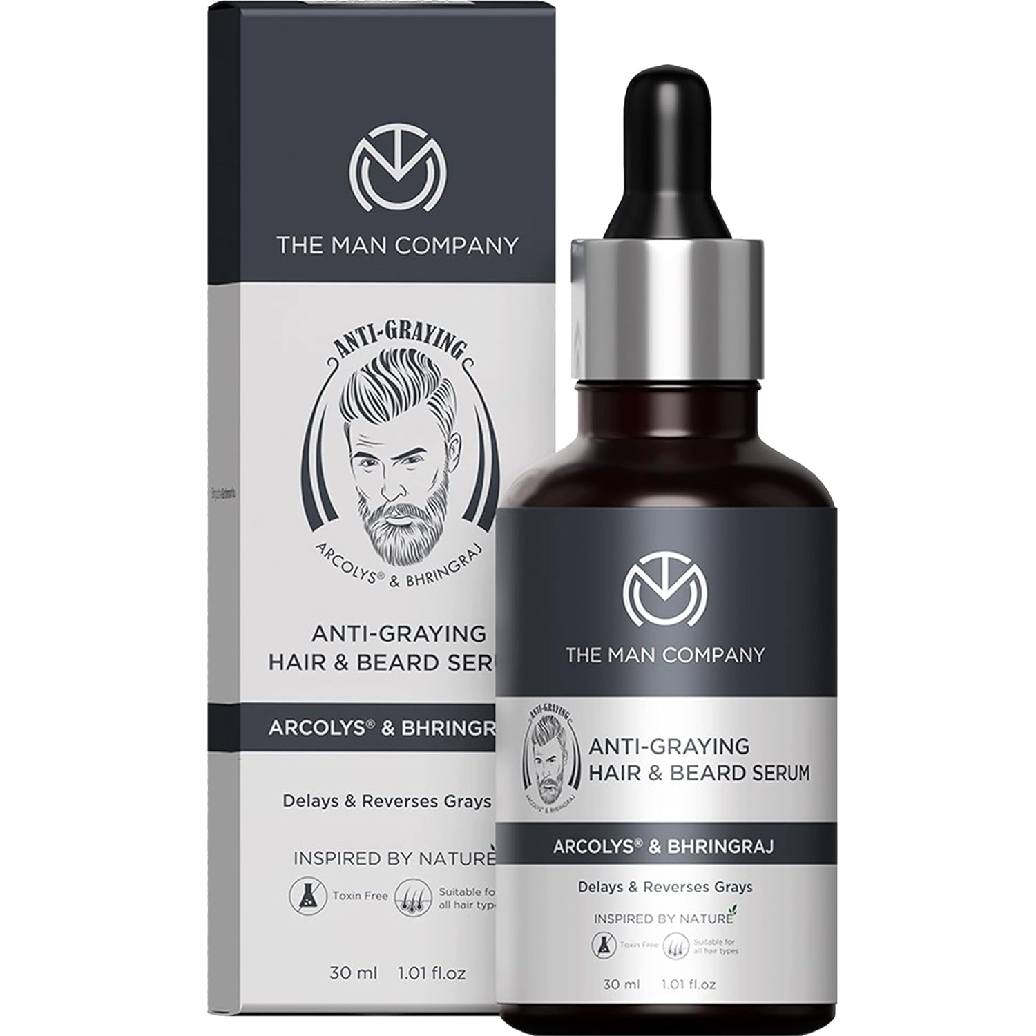 The Man Company Anti-Graying Hair & Beard Serum