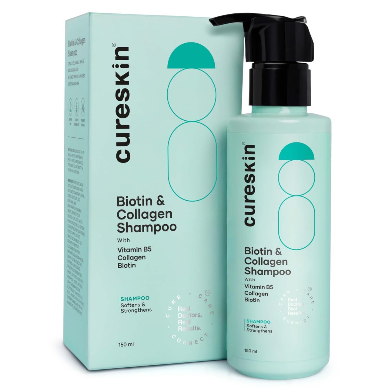 Step 1: Cureskin Biotin & Collagen Shampoo 