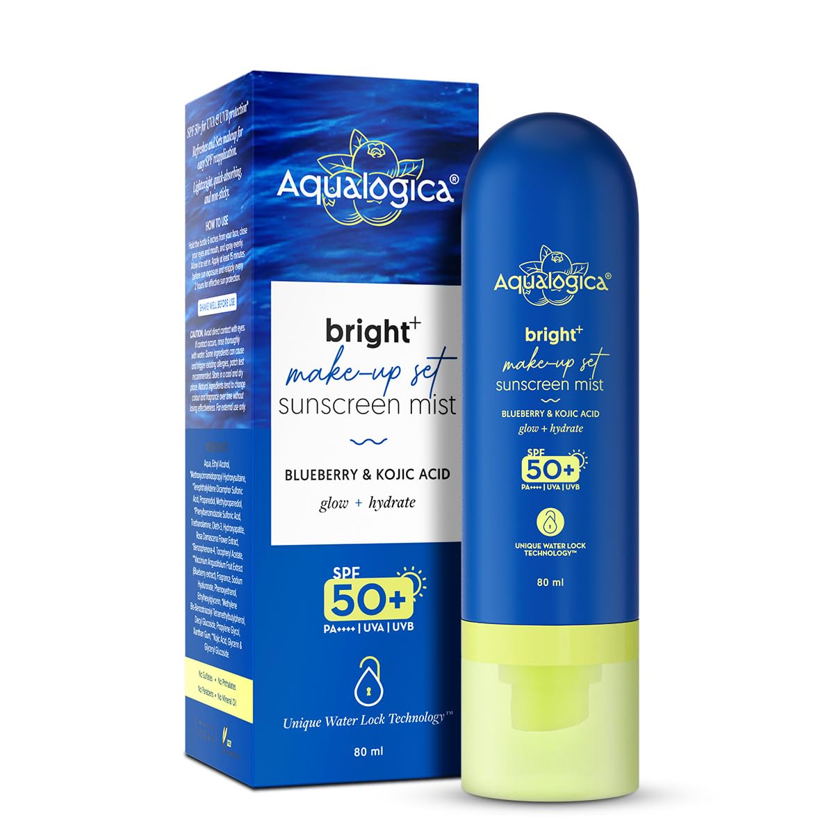 Aqualogica Bright+ Makeup-Set Sunscreen Mist