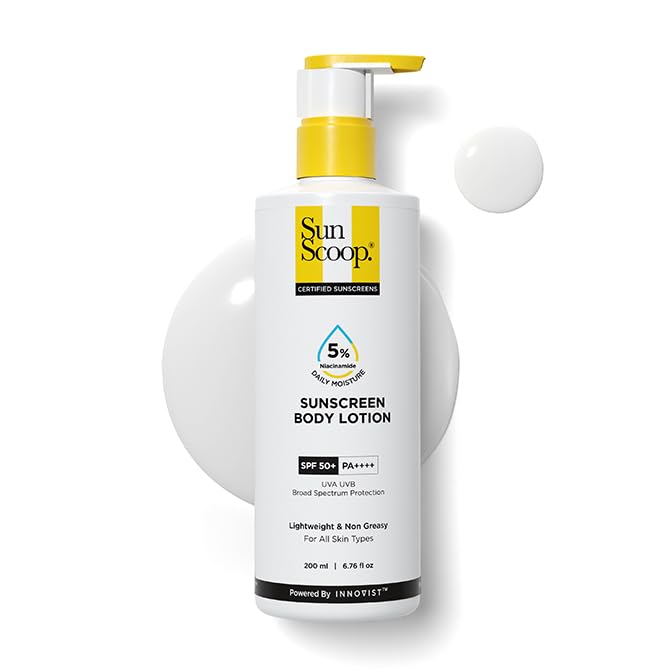 SunScoop 5% Niacinamide Daily Moisture Sunscreen Body Lotion SPF 50+ PA++++
